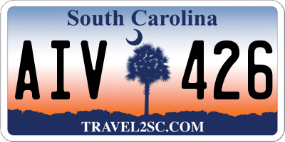 SC license plate AIV426