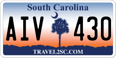 SC license plate AIV430