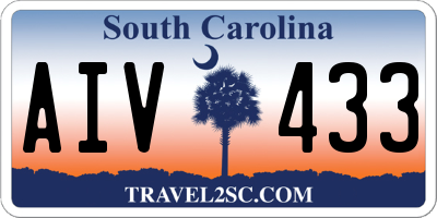 SC license plate AIV433