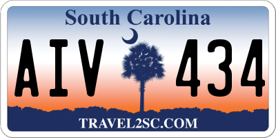 SC license plate AIV434