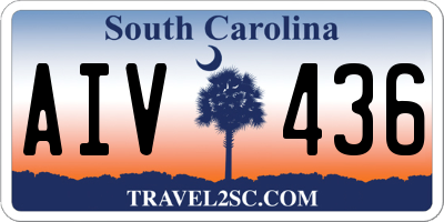 SC license plate AIV436