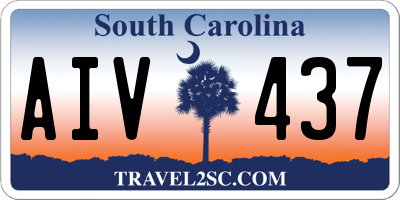 SC license plate AIV437