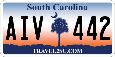 SC license plate AIV442