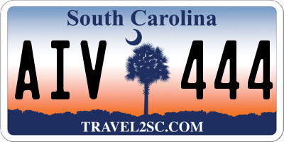 SC license plate AIV444