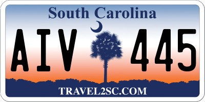 SC license plate AIV445
