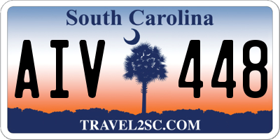 SC license plate AIV448