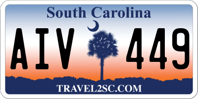 SC license plate AIV449