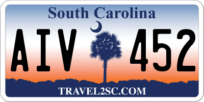SC license plate AIV452