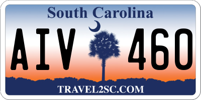 SC license plate AIV460