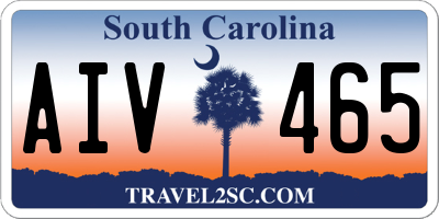 SC license plate AIV465