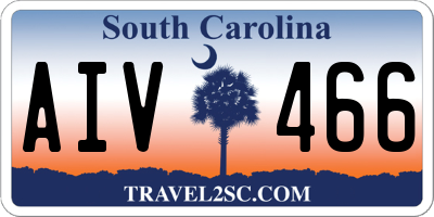 SC license plate AIV466
