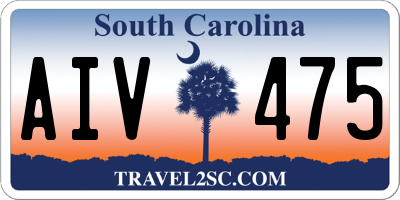 SC license plate AIV475