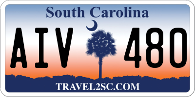 SC license plate AIV480