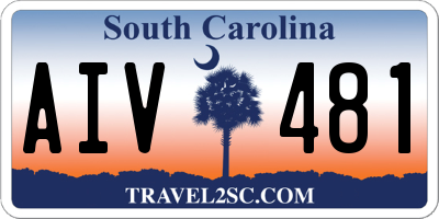 SC license plate AIV481