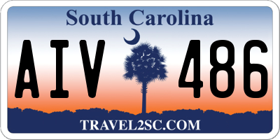 SC license plate AIV486