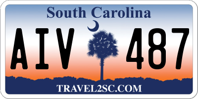 SC license plate AIV487
