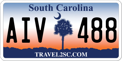 SC license plate AIV488