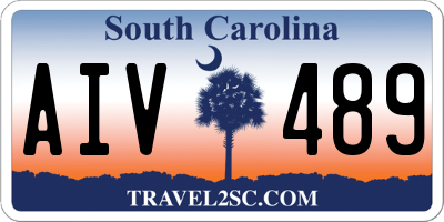 SC license plate AIV489
