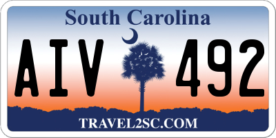SC license plate AIV492