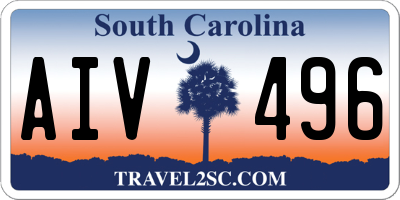 SC license plate AIV496