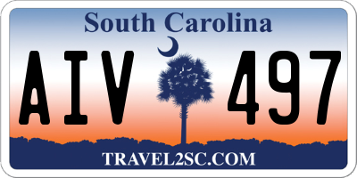 SC license plate AIV497
