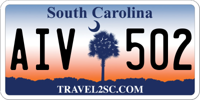 SC license plate AIV502