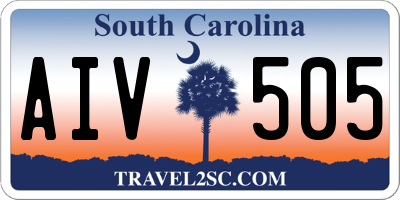 SC license plate AIV505