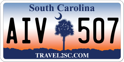 SC license plate AIV507