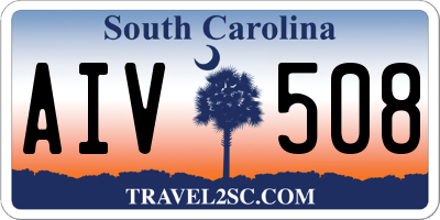 SC license plate AIV508