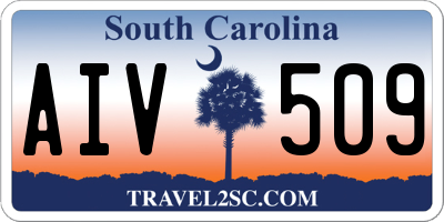 SC license plate AIV509