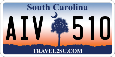 SC license plate AIV510