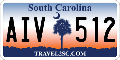 SC license plate AIV512