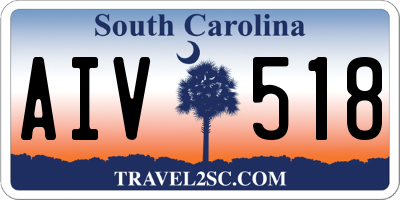 SC license plate AIV518
