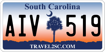 SC license plate AIV519