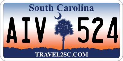 SC license plate AIV524