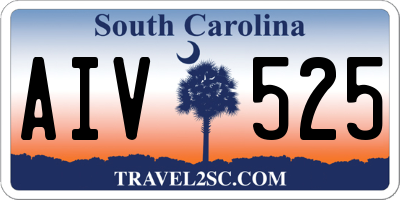 SC license plate AIV525