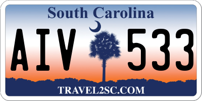 SC license plate AIV533