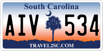 SC license plate AIV534