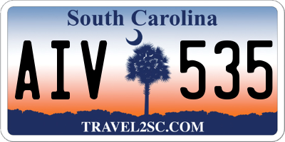 SC license plate AIV535