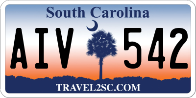 SC license plate AIV542