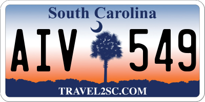 SC license plate AIV549
