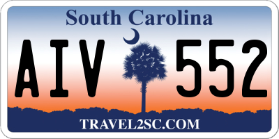 SC license plate AIV552