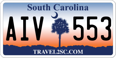SC license plate AIV553