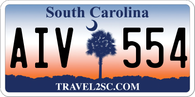 SC license plate AIV554
