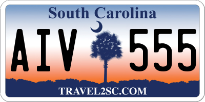 SC license plate AIV555