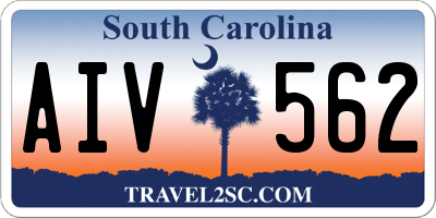SC license plate AIV562