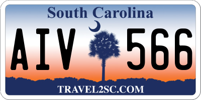 SC license plate AIV566