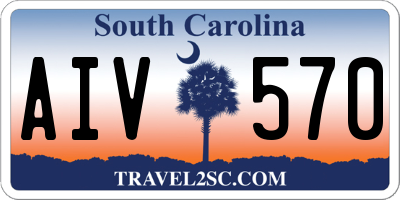 SC license plate AIV570