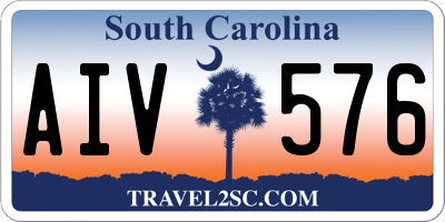 SC license plate AIV576