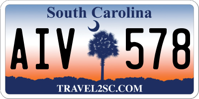 SC license plate AIV578